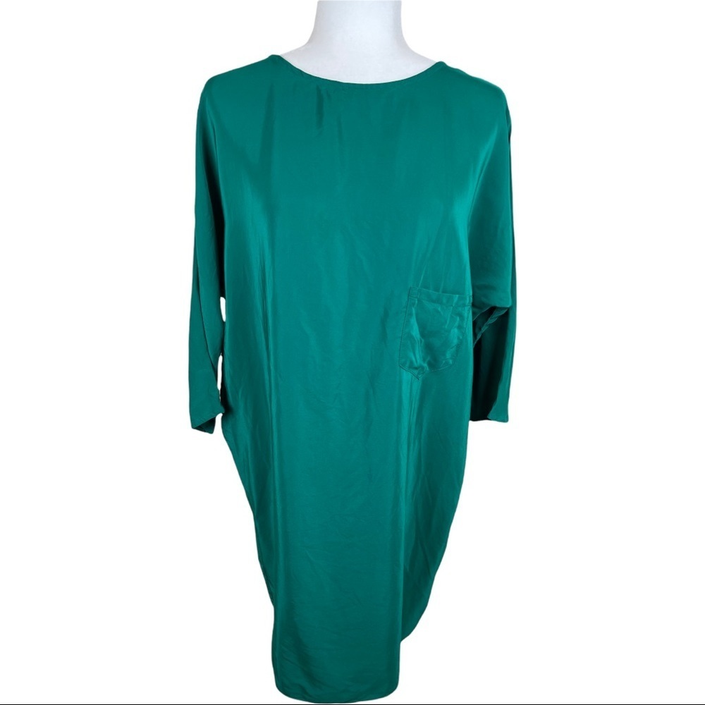 HATCH SILK SHIRT DRESS